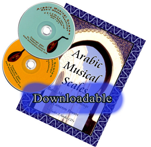 Downloadable Arabic Music Scales with 2 CDs Cover